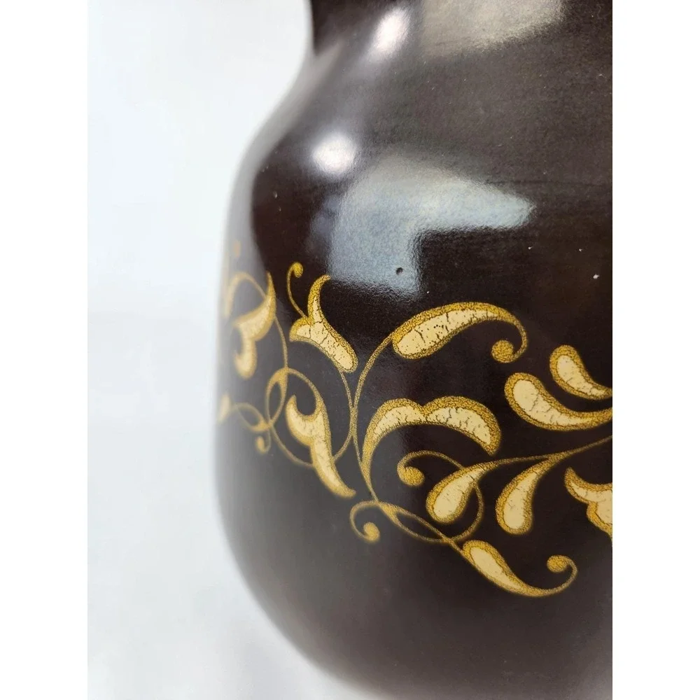 Franciscan Jamoca Water Milk Pitcher Pottery decor ‎ Flower Vase Planter Brown